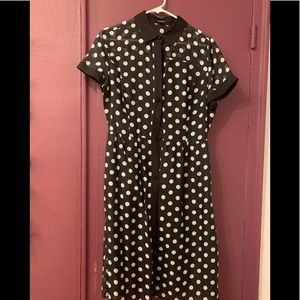 Polka Dot Silk Dress